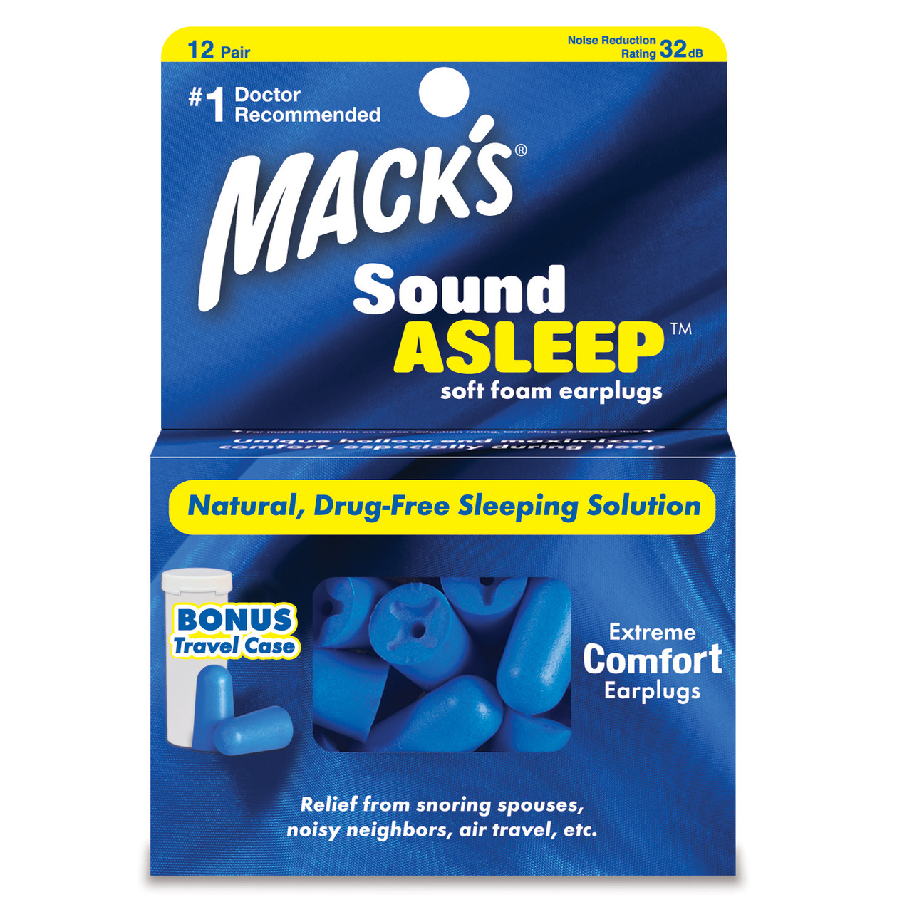 Macks Sound Asleep Soft Foam Earplugs