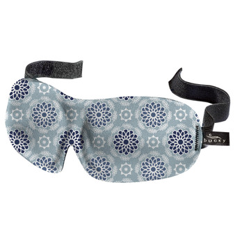 Starling Mandala-Blue
•  9” wide and 3.15” tall. Eyecups are approximately .5 inch deep.
•  Ultralight, this sleep mask weighs only .7 ounces or 37 grams
•  Hypoallergenic and hand washable
•  Deep molded cups allow you to blink freely