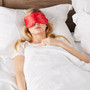 This versatile eye mask can be heated in the microwave to enjoy the relaxation of heat therapy, or chilled in the freezer for the refreshment of a cold pack. 