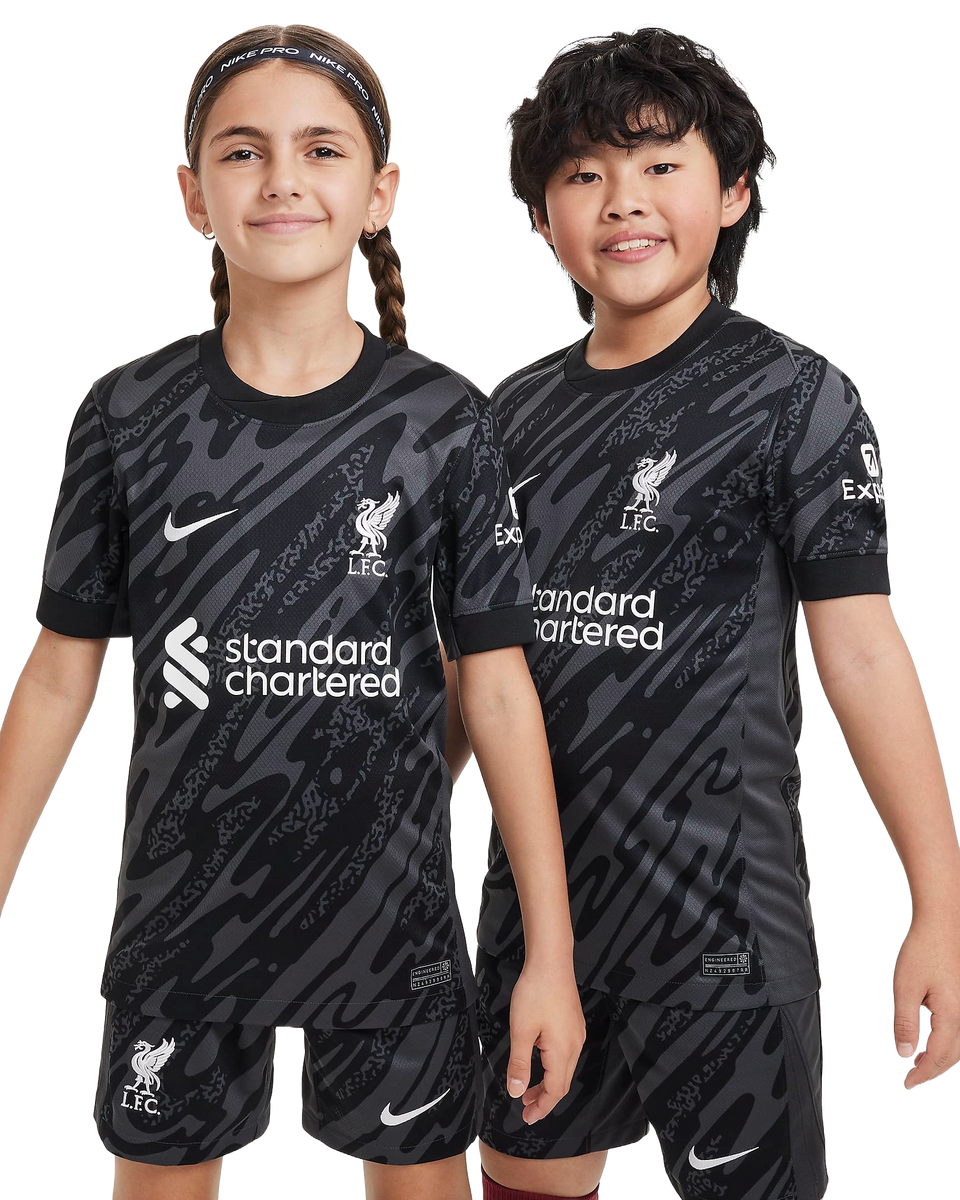 Liverpool 24/25 Kid's Home Goalkeeper Shirt and Shorts