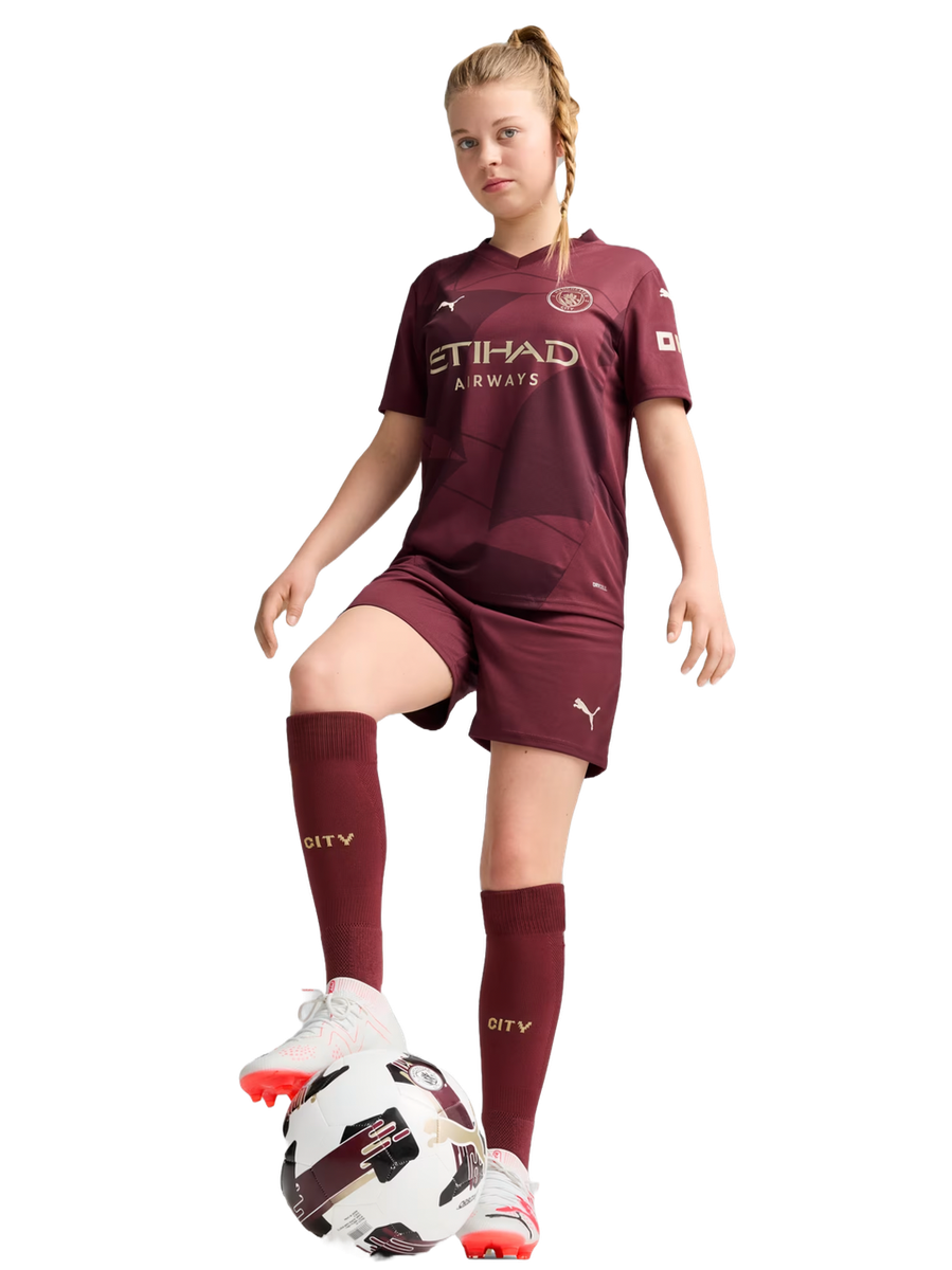 HAALAND #9 Manchester City 24/25 Kid's Third Shirt and Shorts - Man City Font