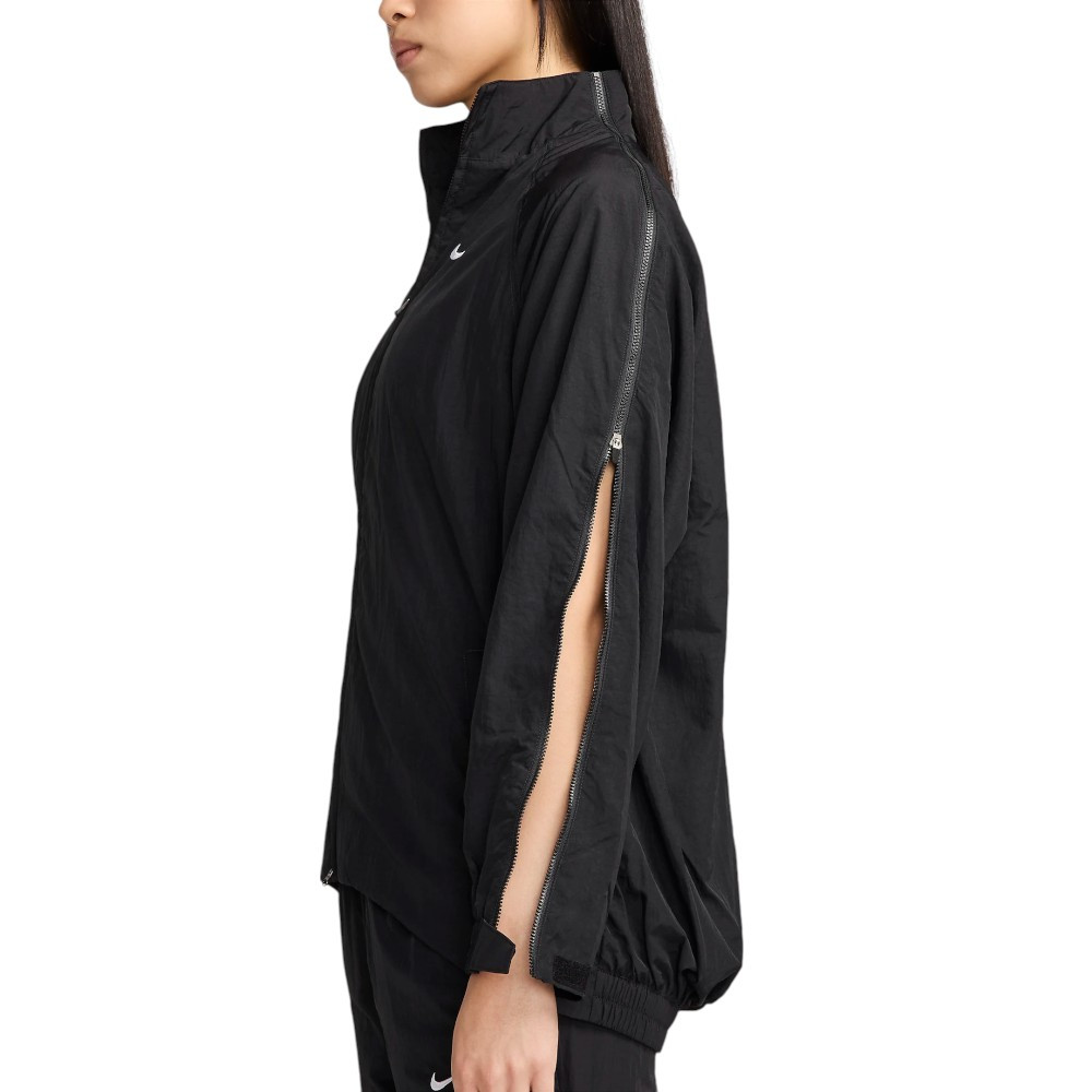 Nike Women's Black Oversized Repel Zip Jacket