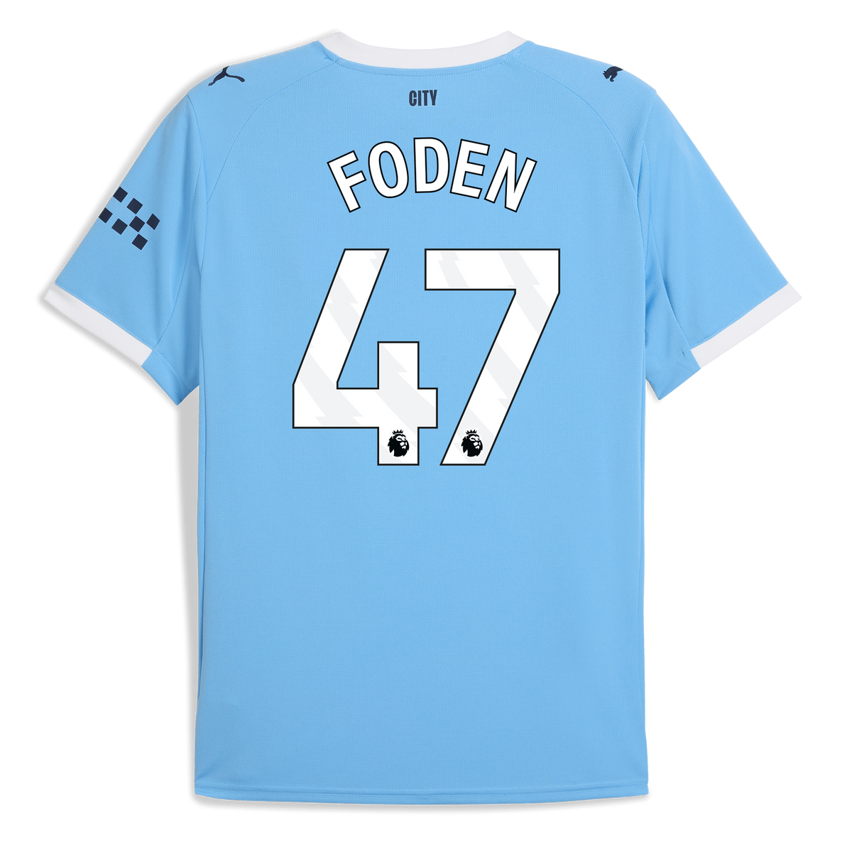 FODEN #47 Manchester City 25/26 Stadium Men's Home Shirt - PL Font