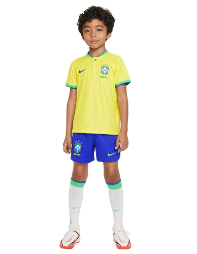Brazil 2024 Kid's Home Shirt and Shorts