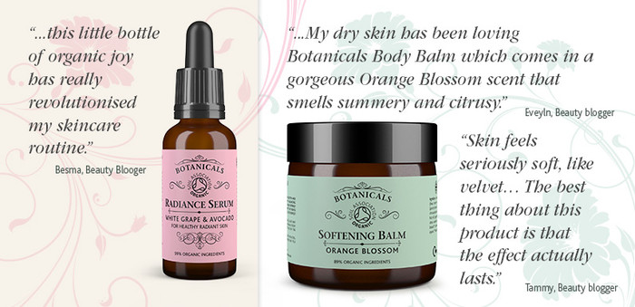 Blogger reviews; Botanicals serum & softening balm