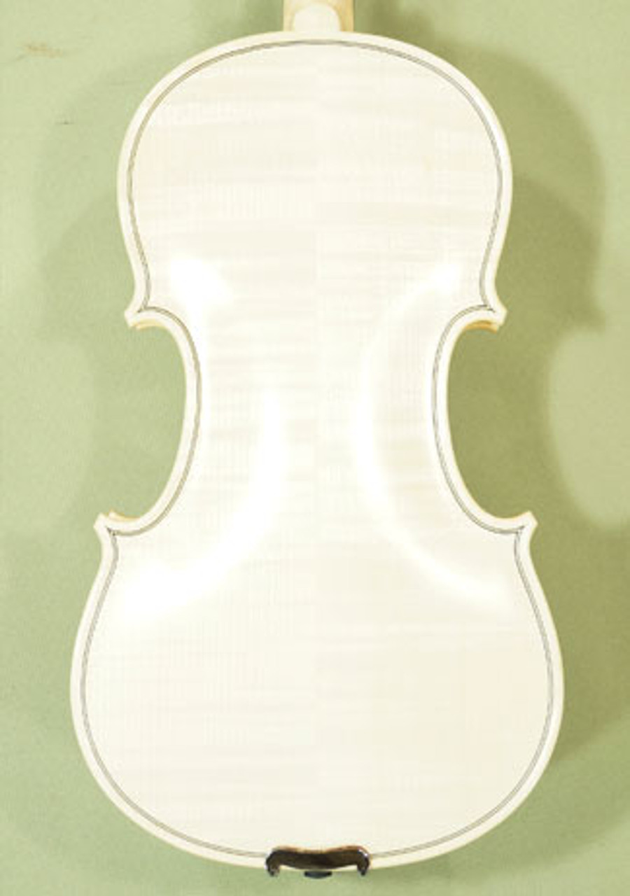 4/4 Intermediate/Advanced Level 'GEMS 1' Elite White Violin - Transparent  Oil Varnish - Natural Wood Colour Finish - C9801V