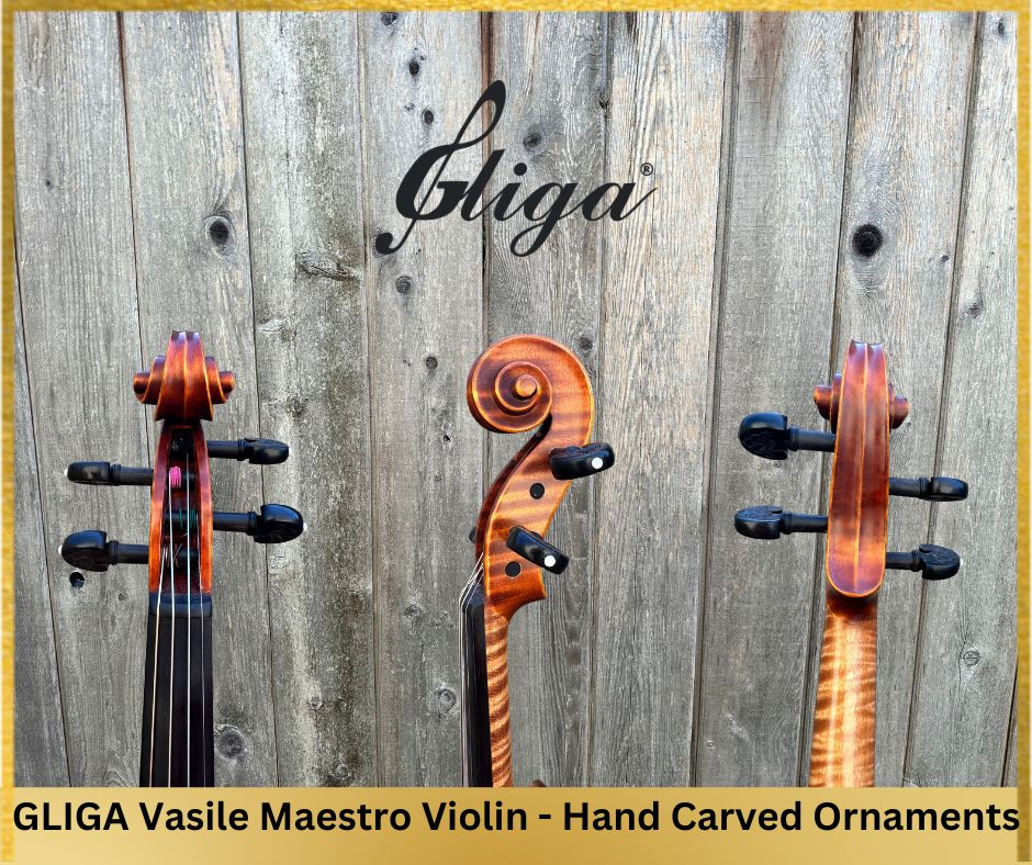 Advanced Violin For Sale at Gliga Violin Store in Vancouver Laurel Leaf Traditional Design