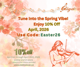 April Spring Coupon Code at Gliga Violins Canada: 10% OFF