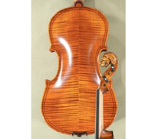 4/4 MAESTRO VASILE GLIGA Lion's Head Scroll Double Purfling Violin - Code D1786V