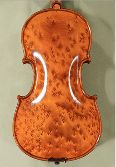 EXTREMELY RARE BIRDS EYE MAPLE VIOLIN - 4/4 MAESTRO VASILE GLIGA One Piece Back Violin - Code D1802V