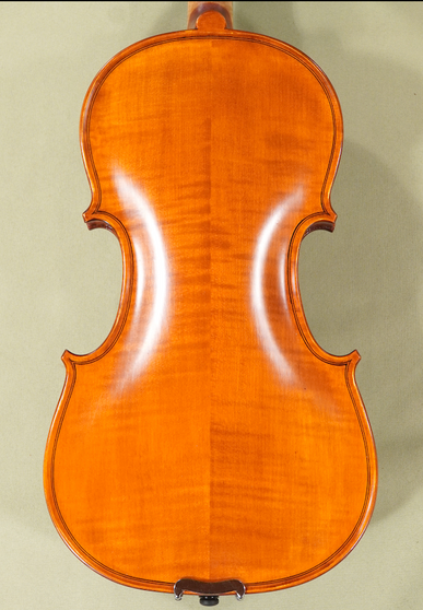 4/4 Gliga Gems 1 Elite Intermediate Student Violin - Code D1704V - Back - Romanian Flamed Maple