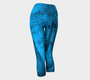 Blue Violin Yoga Leggings Capris - Made in Canada | Compression Leggings Made of Performance Knit Fabric