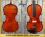 4/4 MAESTRO VASILE GLIGA Lion's Head Scroll Double Purfling One Piece Back Violin - Code D0265V