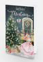 Nutcracker Inspired Christmas Card - Violin Christmas Card - Clara in a Pink Dress Holding the Nutcracker - Holiday Card - 5"x7"