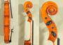4/4 Gliga Gems 1 Elite Intermediate Student Violin - Code D1704V - Scroll Neck Sides Detail