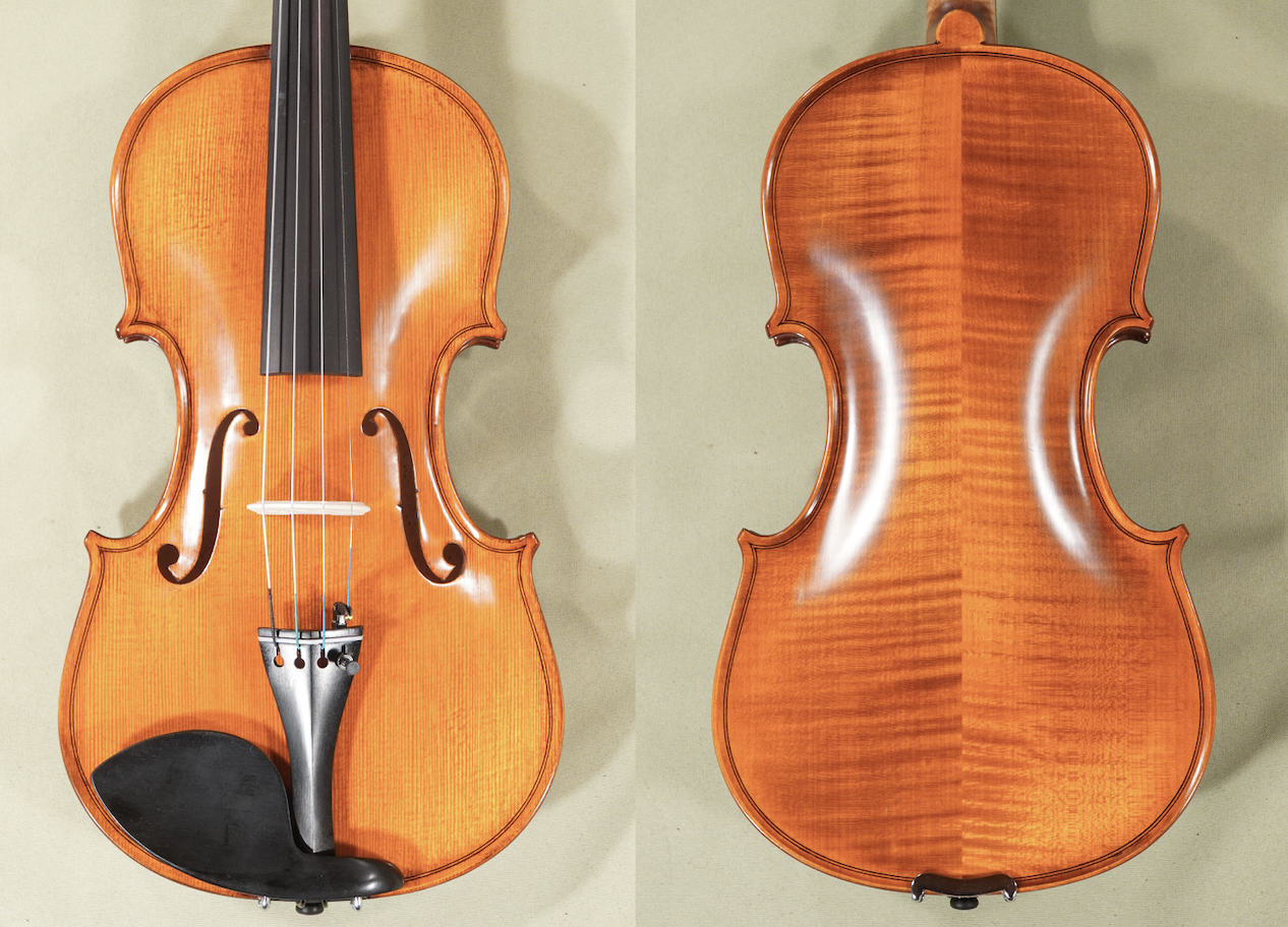 4/4 Gliga Intermediate Violin Gems 1 Elite Superior Sound D1697V - flamed maple back and resonance spruce top