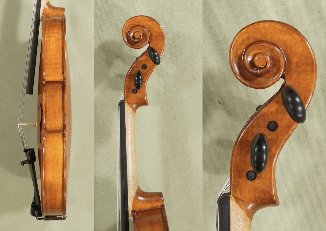 1/2 Gliga Gems 1 Intermediate Violin - Neck and Scroll Detail