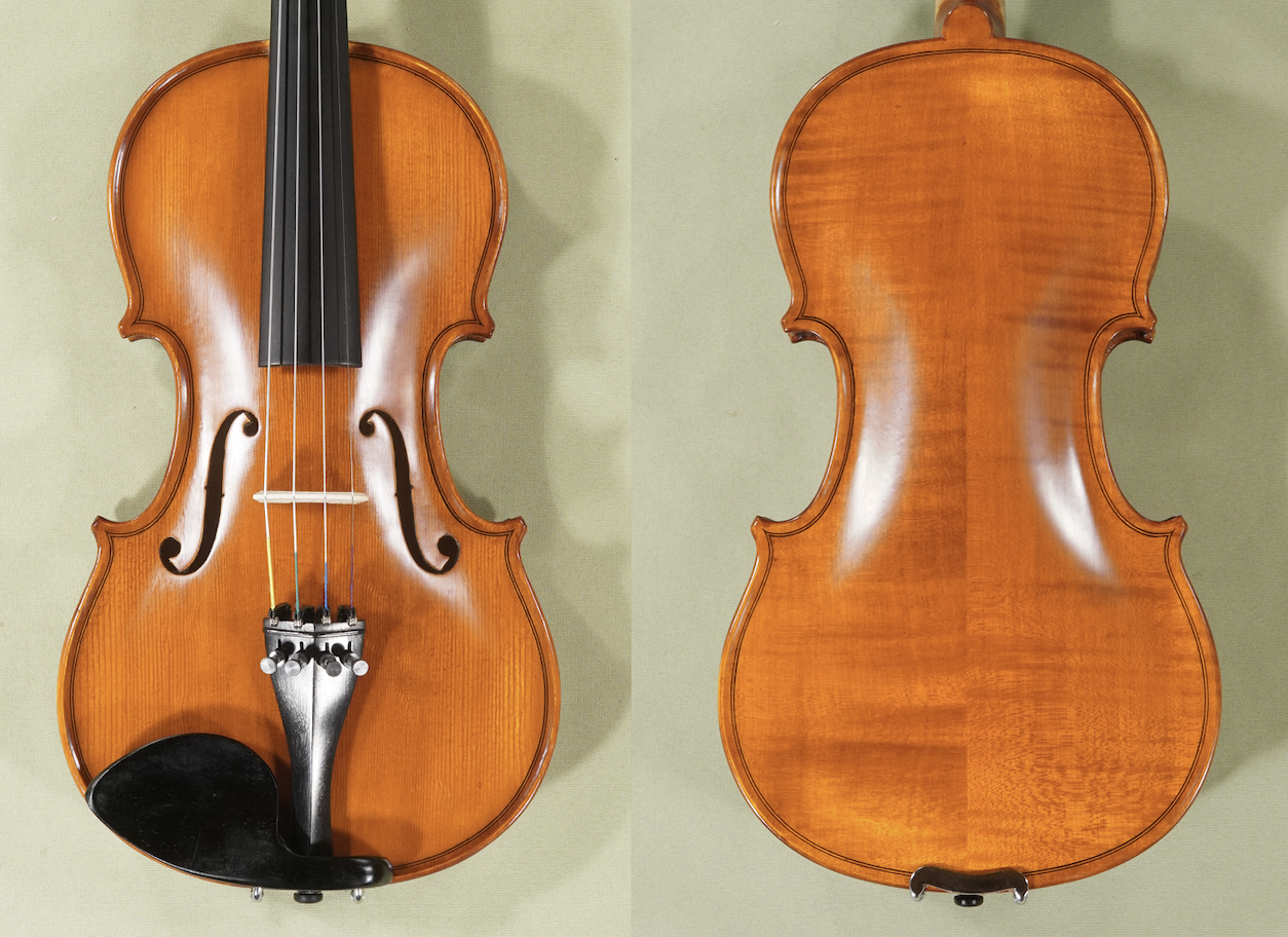 1/2 Gliga Gems 1 Intermediate Level Violin - Back and Top Detail
