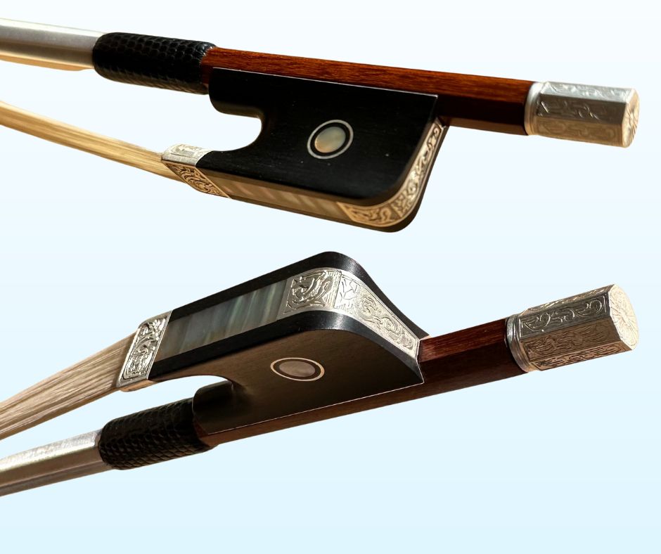 Éric Gagné Silver Mounted Cello Bow 80.94 grams