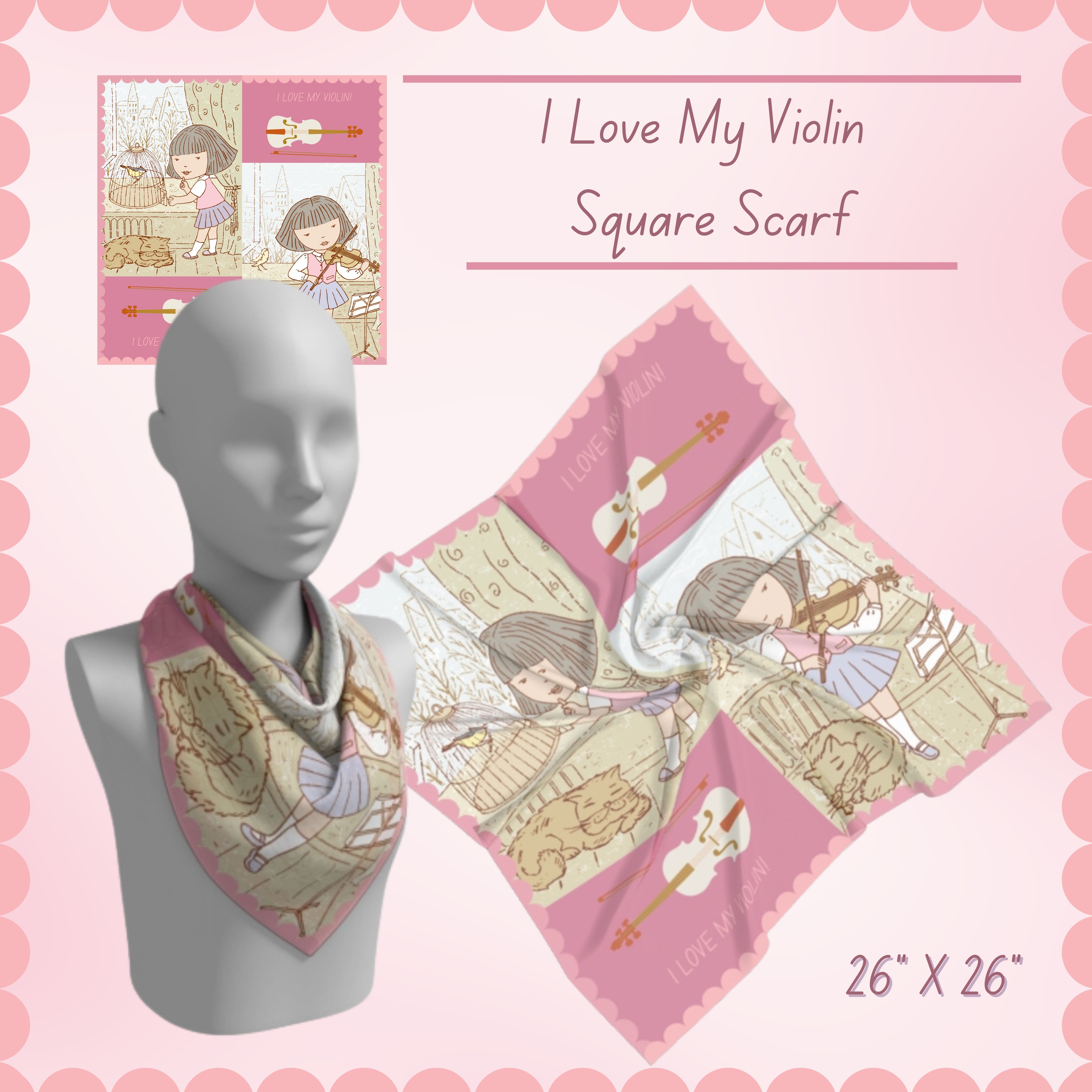 Gift Idea for violinists - violin scarf
