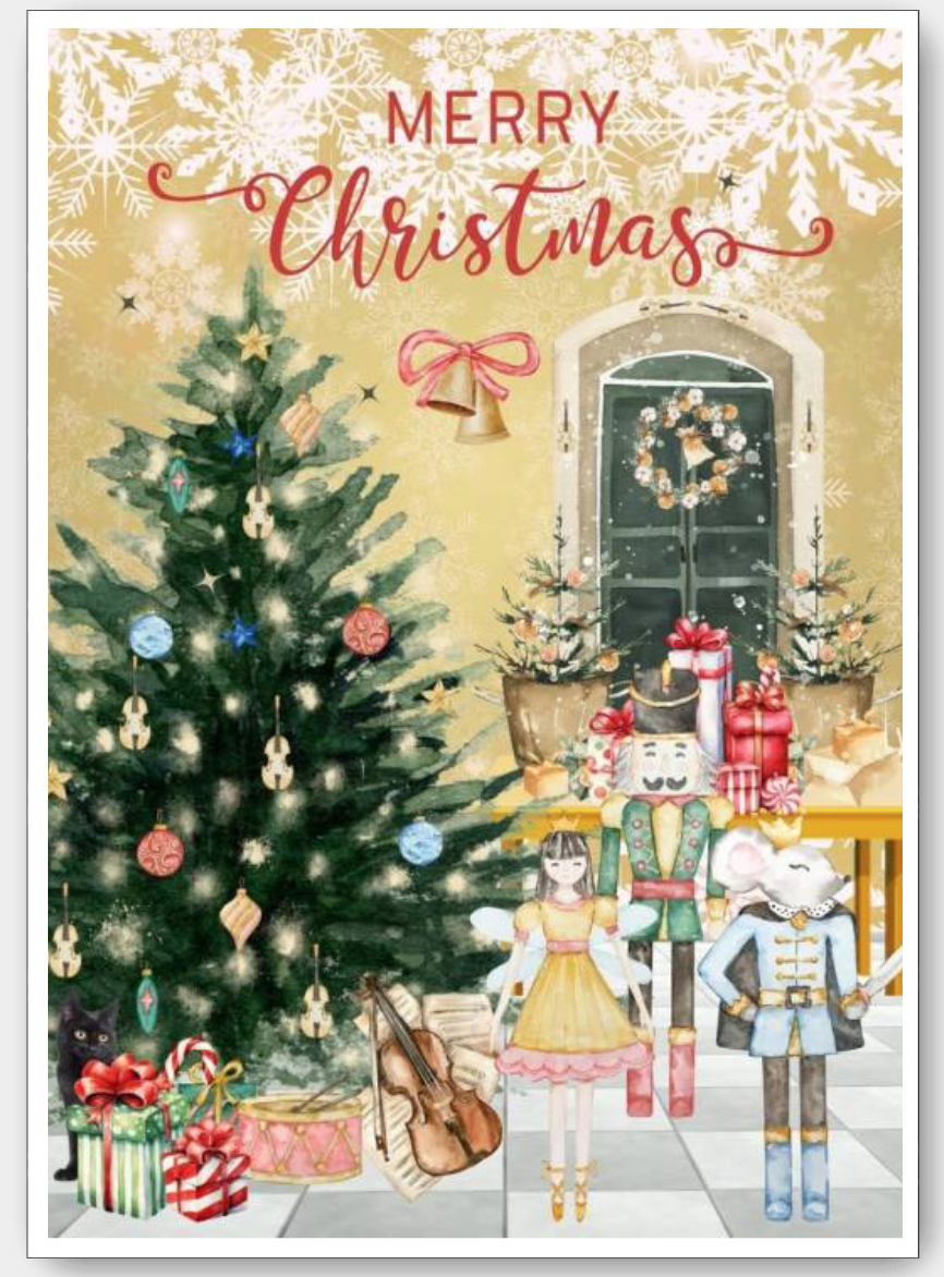 nutcracker-inspired-christmas-card-violin-christmas-card-clara-in-a-pink-dress-holding-the-nutcracker-day-theme-front.png