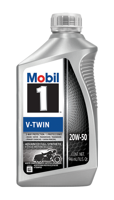 Mobil 1 V-Twin 20W-50 Full Synthetic Motorcycle Oil Mobil 1 V-Twin 20W-50 Full Synthetic Motorcycle Oil