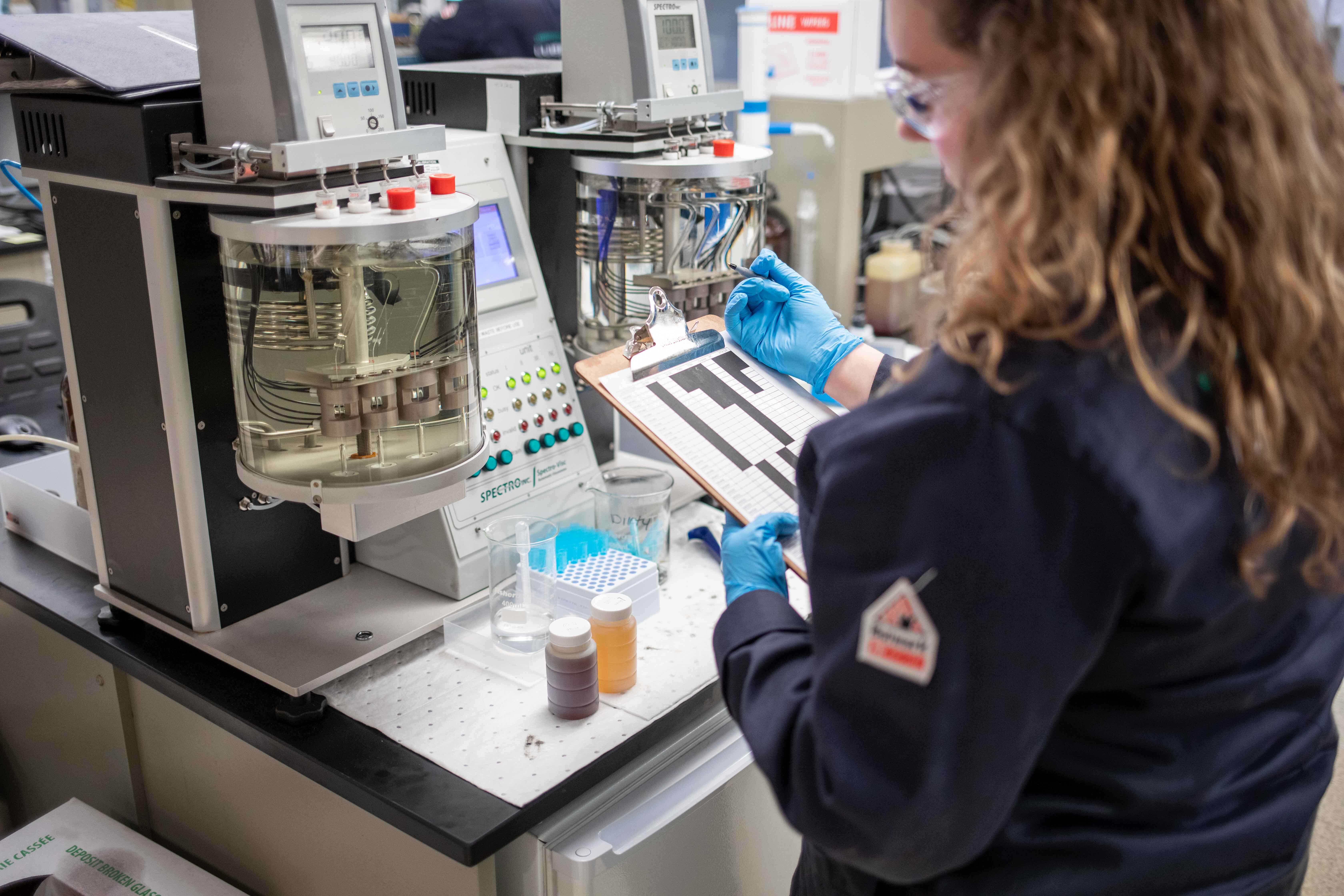 technician doing lab work
