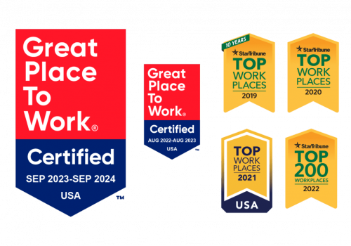 Great place to work badge