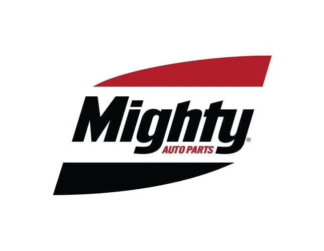 Mighty auto parts logo