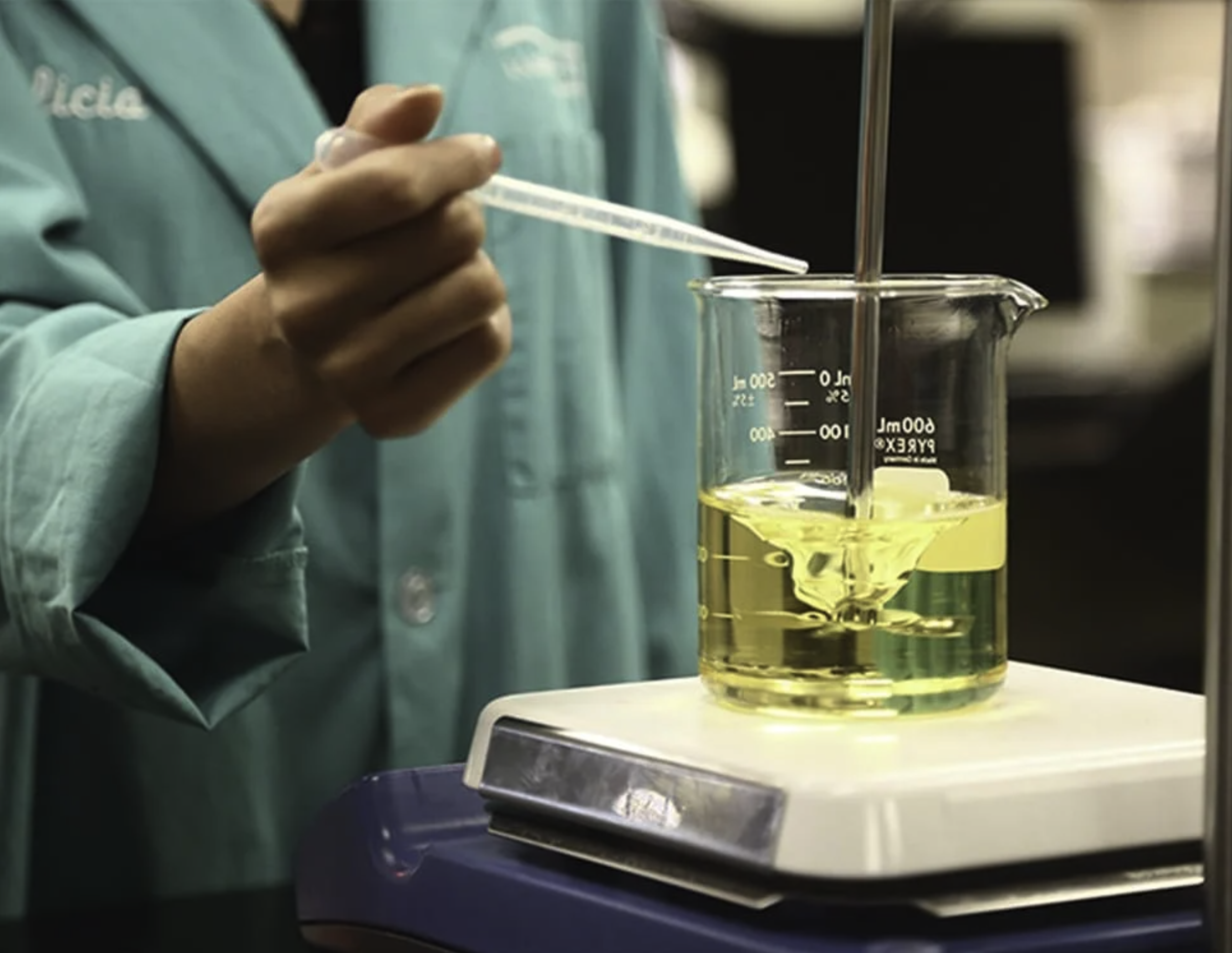 Lab testing with lubricant