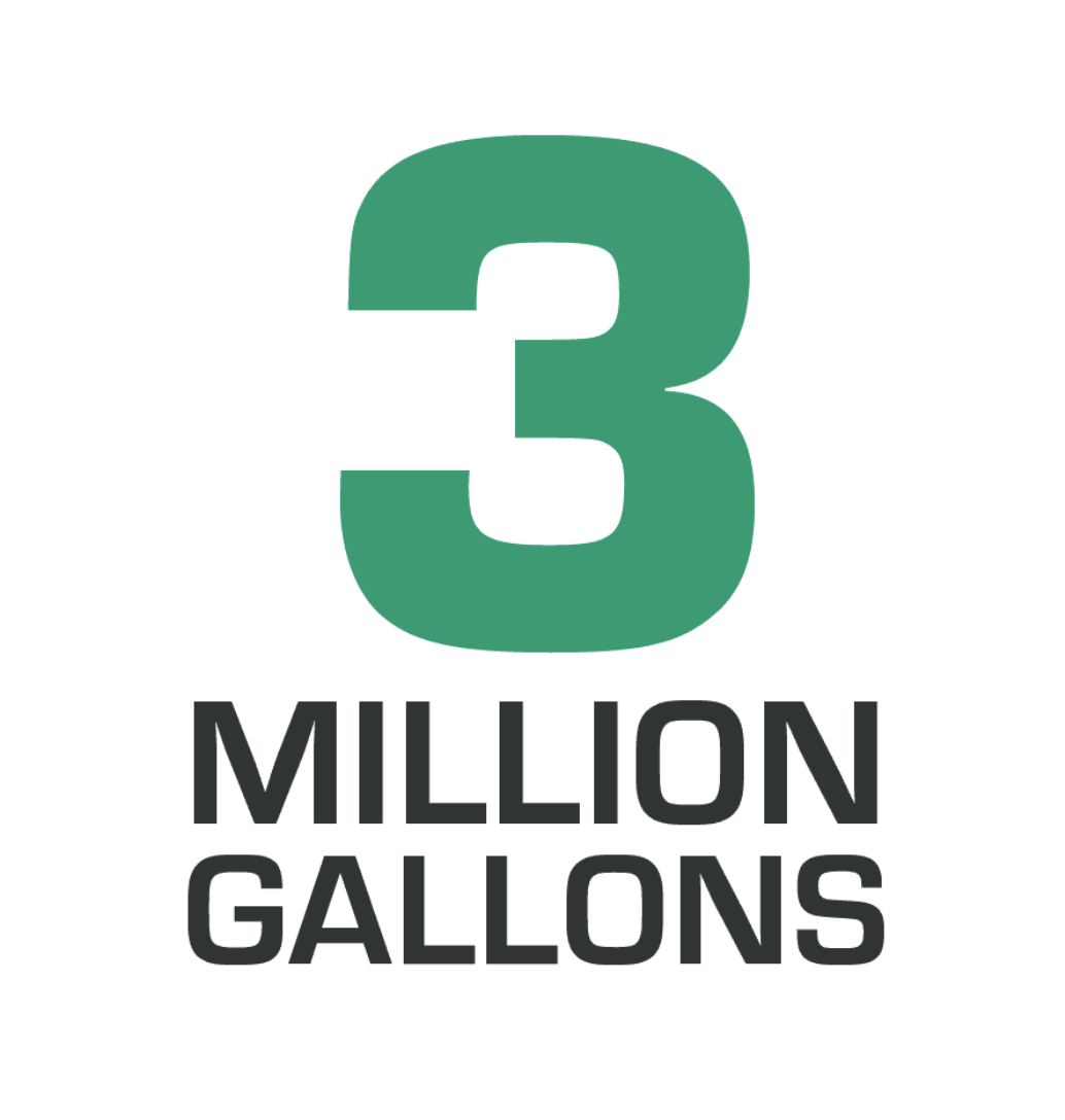 3 million gallons text