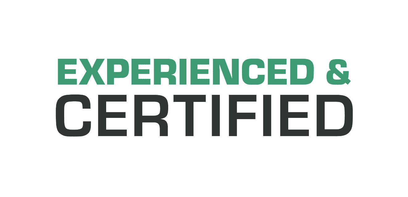 experienced & certified text