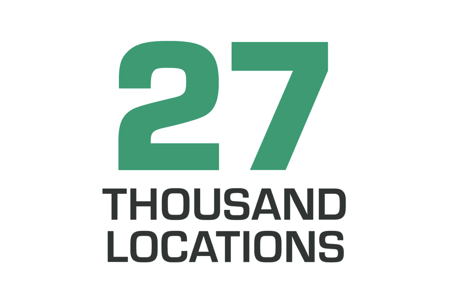 27 thousand locations text