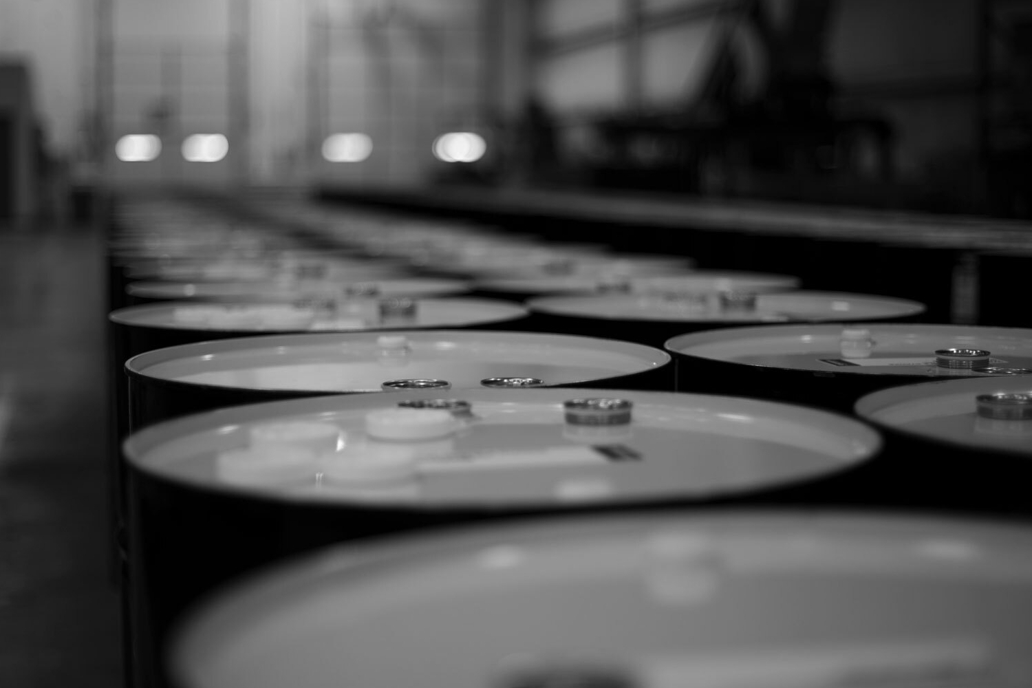 Motivity drums in a warehouse