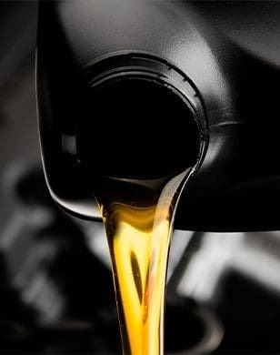Pouring motor oil