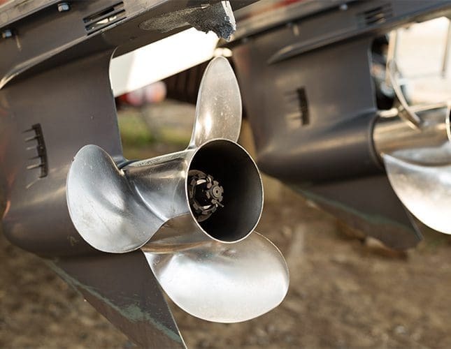 Boat engine turbine