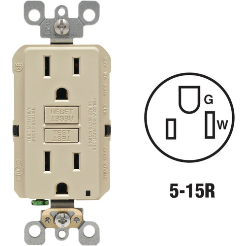 15A IV SLFTS GFCI OUTLET