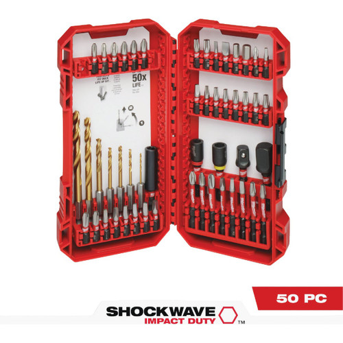 SHOCKWAVE IMPACT DUTY 50PC SET  48-32-4013  MILWAUKEE