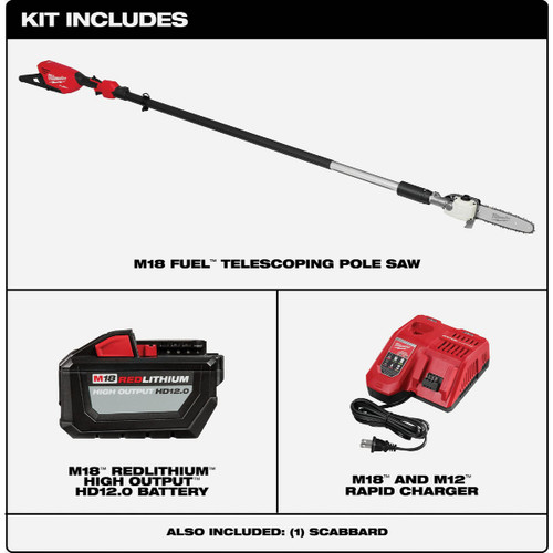 M18 FUEL TELESCOPING POLE SAW KIT  3013-21  MILWAUKEE