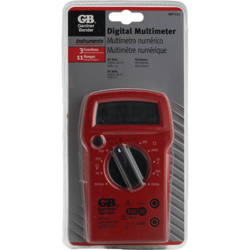 GARDNER BENDER 3-FUNCTION DIGITAL MULTI-TESTER