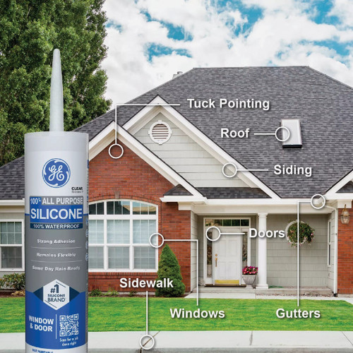 CLEAR SILICONE CAULK 012