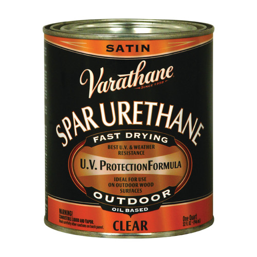 POLY OIL OUTDOOR CLR SATIN VARATHANE (1QT)  93