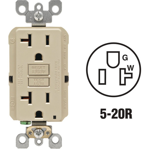 20A IV SLFTS GFCI OUTLET