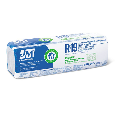 OC R19 15  X 93 KRAFT FACED INSULATION 97.92 SQ FT