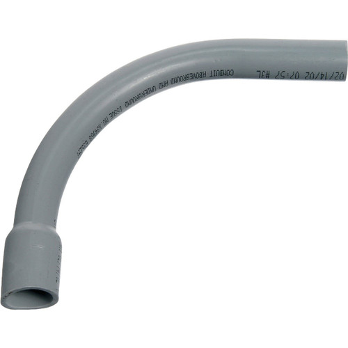 CARLON 1" 90° GRAY BELLED END SCH. 40 PVC ELBOW