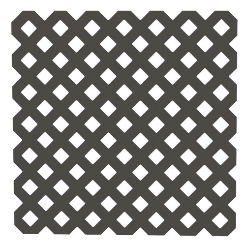 4'X8' 1/8" THICK VINYL PRIVACY LATTICE PANEL BLACK