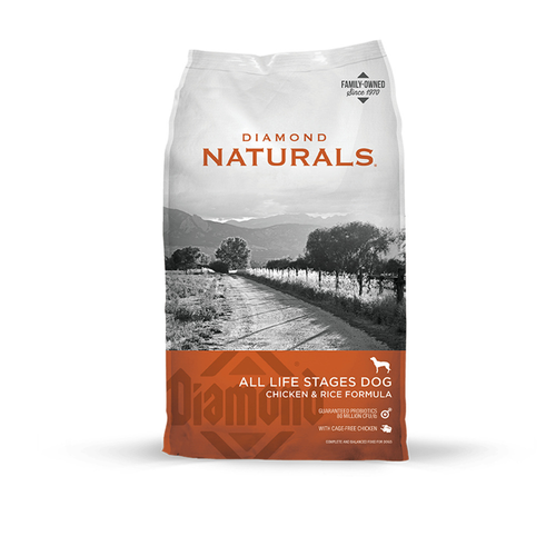 DIAMOND NATURAL CHICKEN / RICE ALL STAGES DOG FOOD 40LB