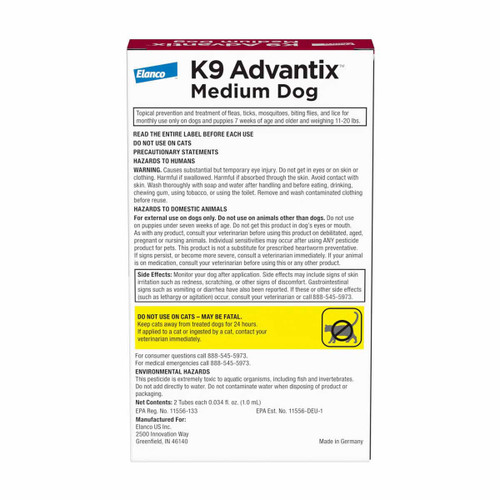 K9 ADVANTIX DOG 11-20 LB