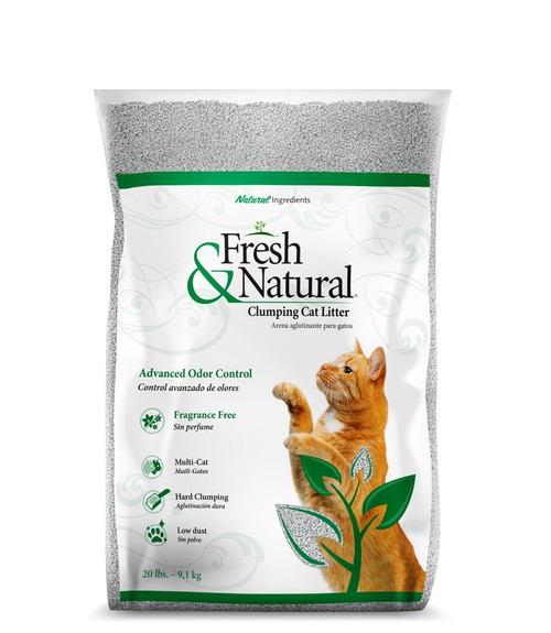 FRAGRANCE FREE CAT LITTER (20LB) FRESH AND NATURAL