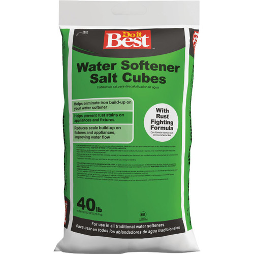 DIB 40LB GREEN BAG RUST REMOVER WATER SOFTENER SALT CUBES